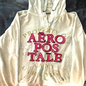 Aero postal white hoodie